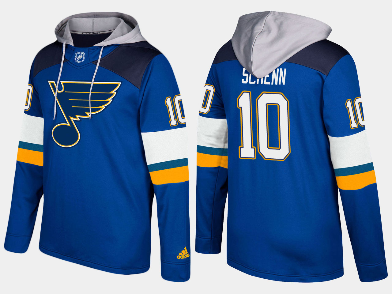 Men NHL St.Louis blues 10 brayden schenn blue hoodie